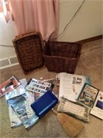 Scrapbooking items, and baskets