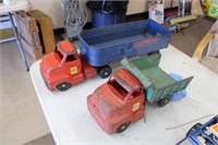 Metal toy trucks