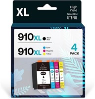 910XL Ink Cartridges Combo Pack Compatible for HP