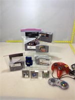Assorted games and gaming accessories. Nintendo,