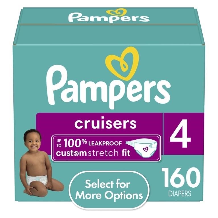 E5615  Pampers Cruisers Diapers Size 4, 160 Count