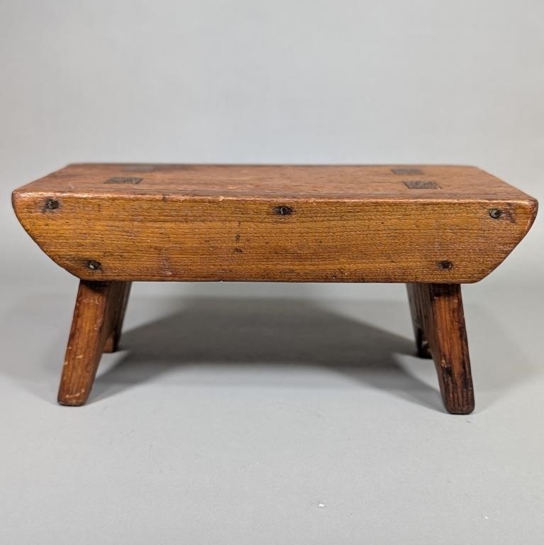 Mortise Five Board Foot Stool