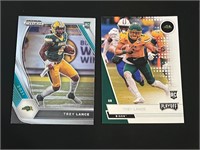 Trey Lance Prizm and Playoff Rookie Cards