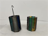 Stain glass candle lanterns