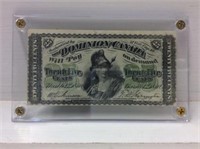 1870 (vf30) Canadian 25 Cent Bill Dc-1c