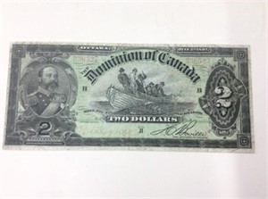 1897 (f15) Canadian 2 Dollar Bill Dc-14c