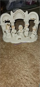 Porcelain nativity scene
