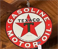 Texaco Gasoline  Motor Oil  Sign