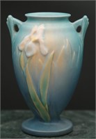 1939 Roseville Blue Lily Vase #915-5