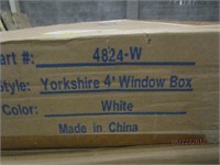 YORKSHIRE 4 FT PLASTIC WINDOW BOX IN WHITE