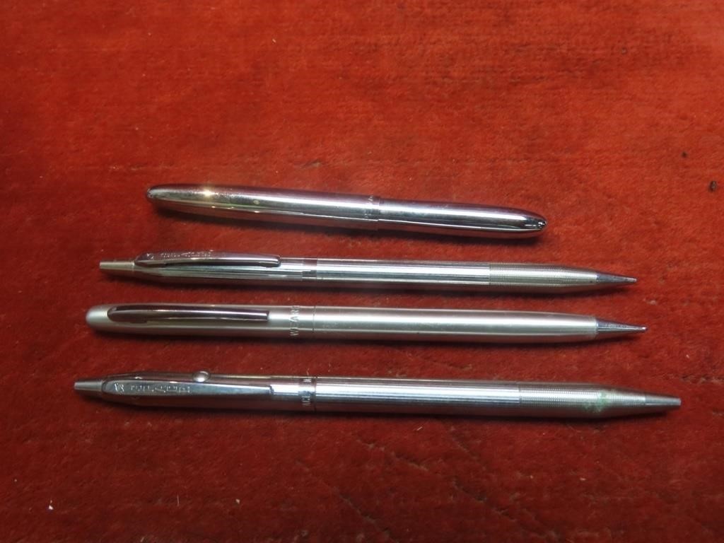 (4)Fisher Space pens & mechanical pencil, 1 wear