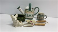 Pfaltzgraff pitcher, original polish pottery mug,