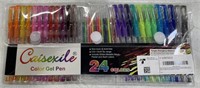 CAISEXILE GEL PENS 24 PENS AND 24 REFILLS