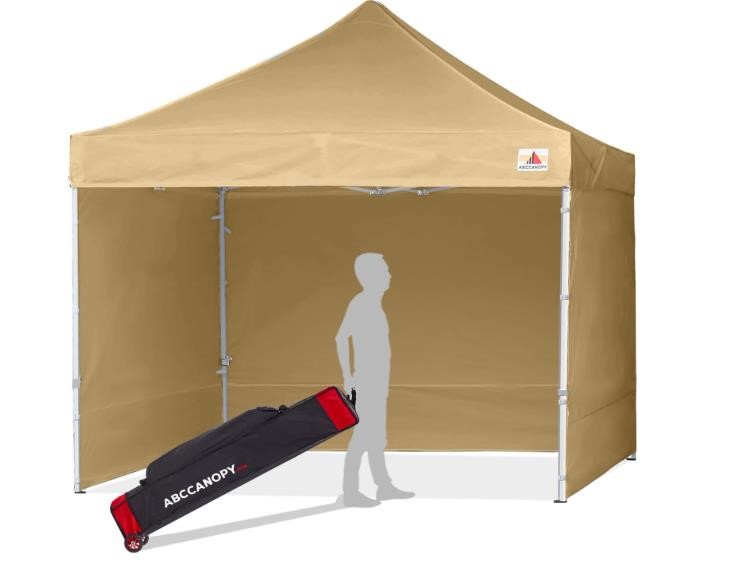 ABCCANOPY Canopy Tent w/Sidewalls 10x10 Beige