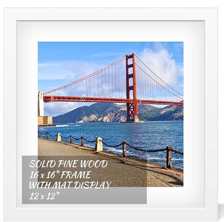 POUYCIW 16x16 inch Wood Picture Frame