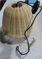 wicker light fixture