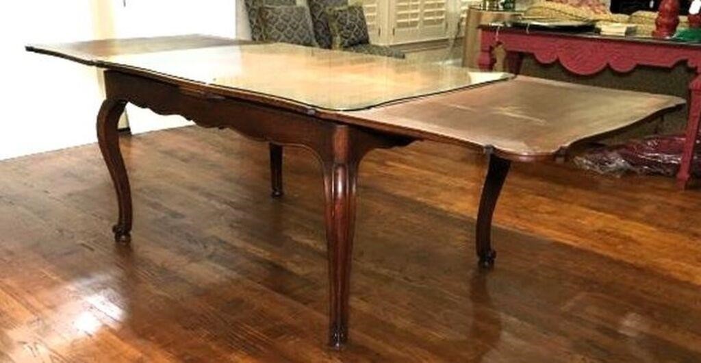 Antique Dining Table with Pull Out Leaves