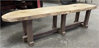 Custom 75" Wood Bench