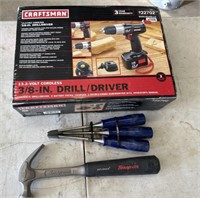 Crafsman Drill,Chisels & Hammers