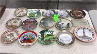 Lot of 15 collectible decorative plates