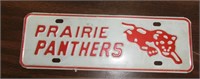 Prairie Panthers license plate
