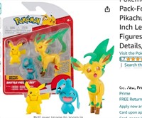 Pokemon Battle Figure Pikachu, Wynaut & Leafeon