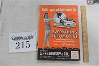 Vintage Car Parts Book