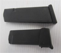 (2) 40 cal. Glock magazines including 15 and 9