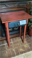 Table with drawer, 32 1/2 inches tall, 24 inches