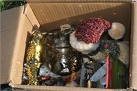 box of christmas items