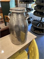Antique steel milk jug
