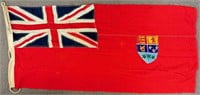 GOOD LARGE WWII CANADIAN RED ENSIGN FLAG