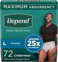 Depend Fresh Protection Adult Incontinence Underw)