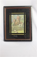 A Framed Hunting Print