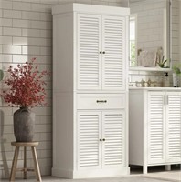 Freestanding Bathroom Cabinet - White