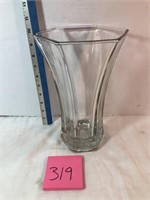 Hoosier glass vase, heavy