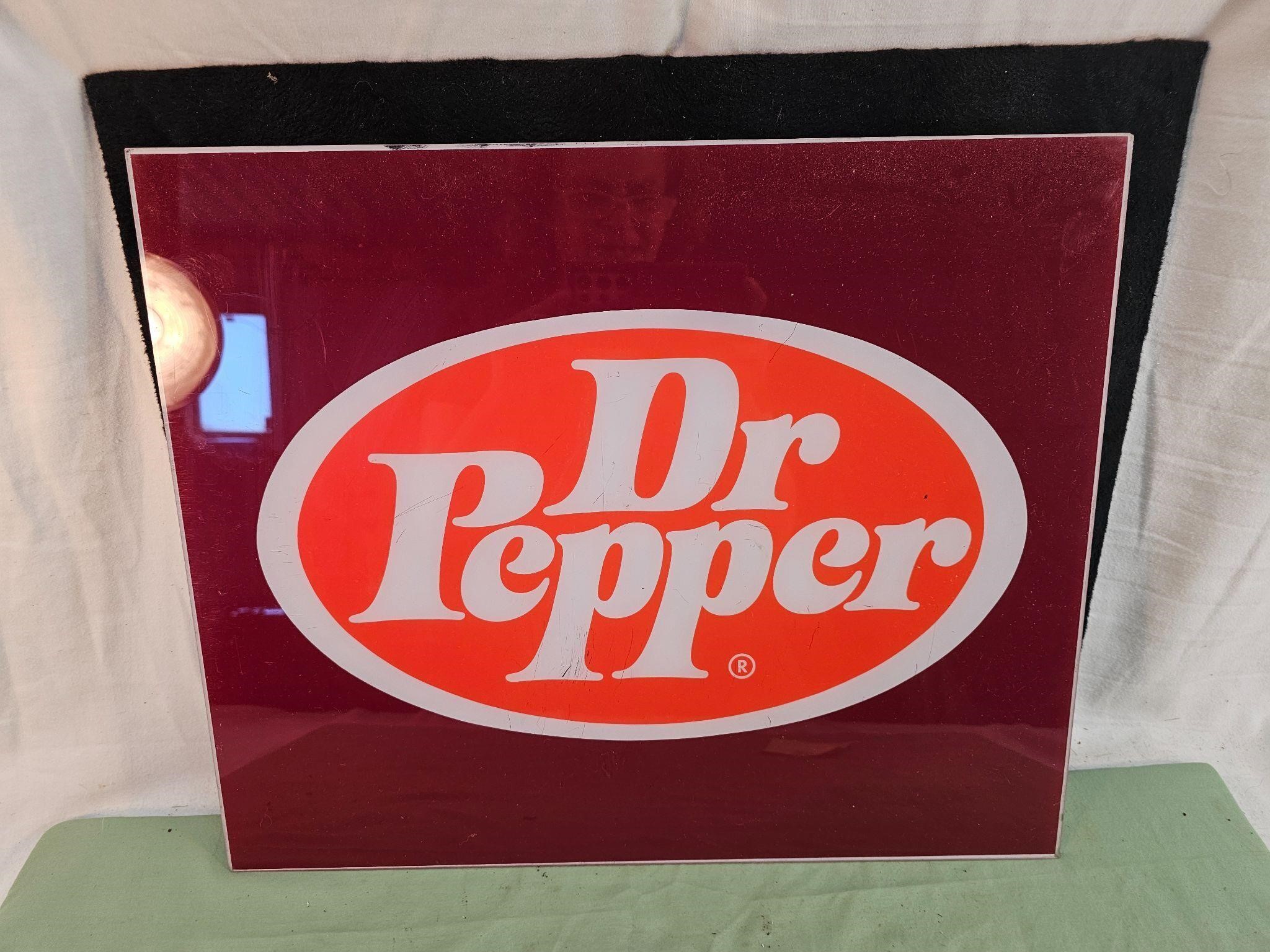 DR. PEPPER PLASTIC SIGN