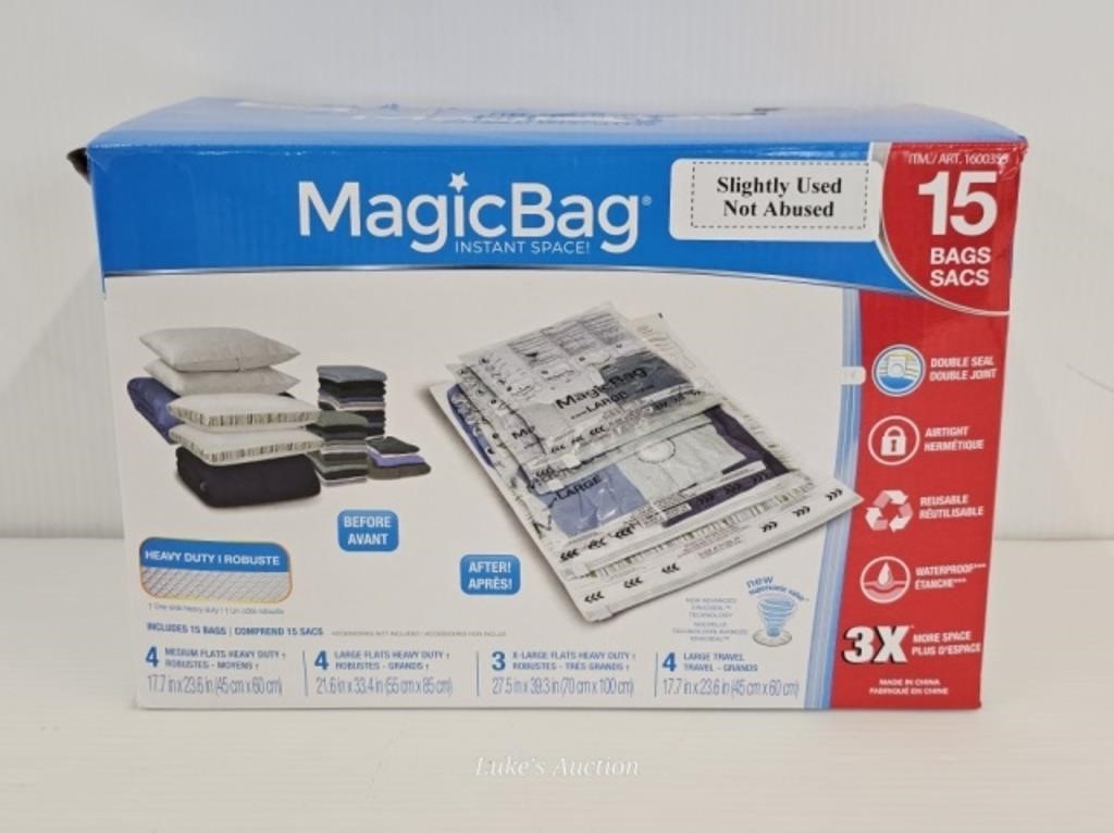 MAGIC BAGS - SLIGHTLY USED