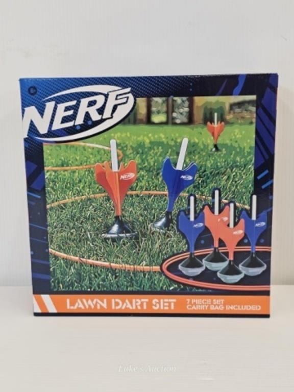 NEW - NERF LAWN DART SET