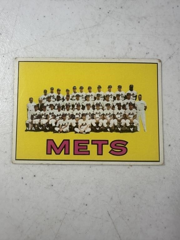 1967 TOPPS BASEBALL CARD - METS TEAM CARD #42