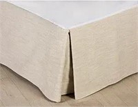 Classic Linen Natural bed skirt different drops