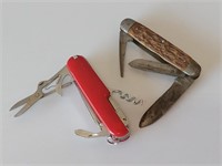 Two Vintage Pocket Knives-swiss army knife