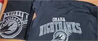 Lot of 2 Omaha Nighthawks Shirts