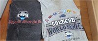 Lot of 2 College World Series Shirts