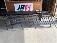 2 pairs of Wrought iron railings