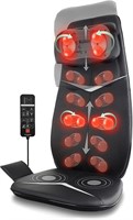 Zyllion Back and Neck Massager for Chair - Black