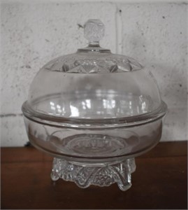 Nice Covered Pattern Glass Tureen
