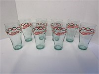 Coca-Cola glasses set of (8)