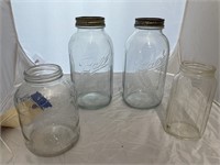 4-Glass jars