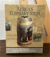Budweiser African elephant stein
